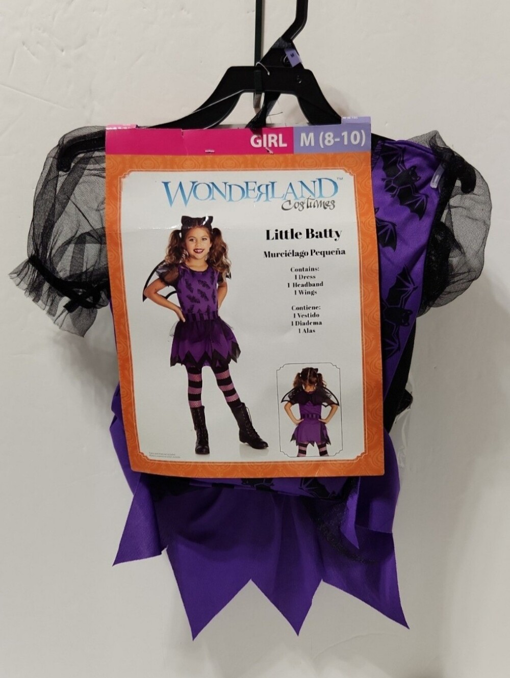 Little Batty Halloween Costume M(8-10)